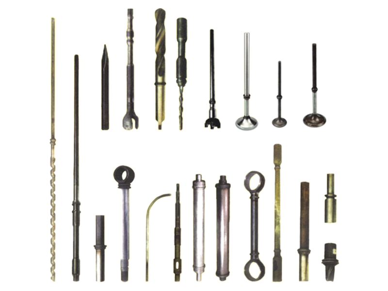 Friction welder end product. Frictional heat as source, heat the workpiece to plasticity state & fix the other piece jointly.