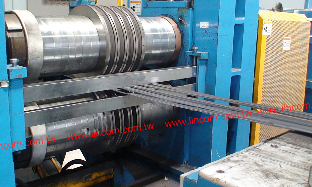 Medium coil slitting for making flat bar.
