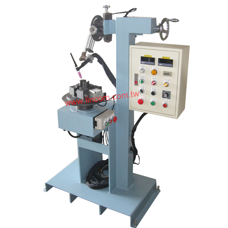 Argon auto welder with air clamp, for hydraulic hose.