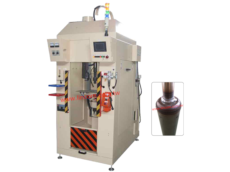 Shock-absorber co2 auto welder, swivel gun type.