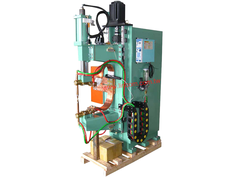 Spot welder with servo lifter.