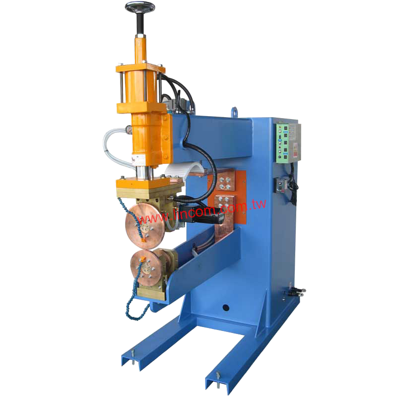 Horizontal seam welder. For tig, plasma co2, submerged welding for tube and sheet metal. Infrared meter to precise position.