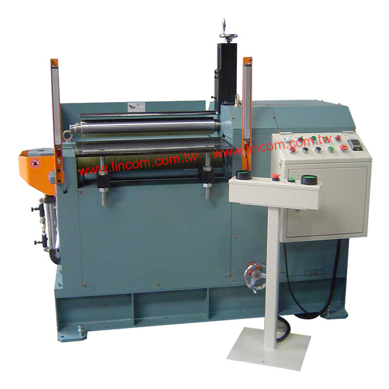 Steel plate two roll bending machine.