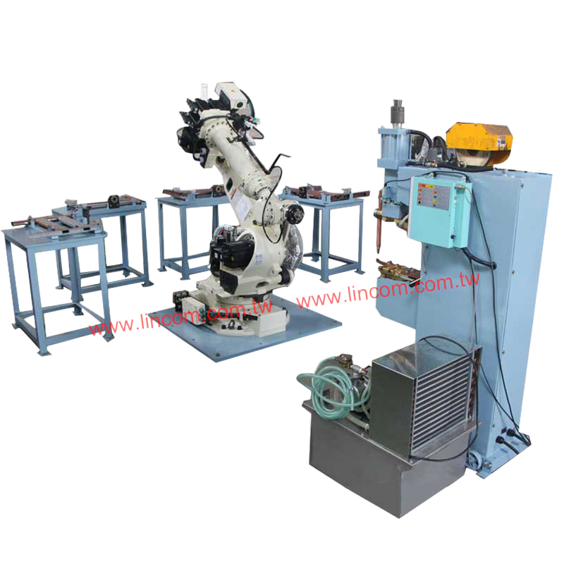 Robot arm pick piece & spot.