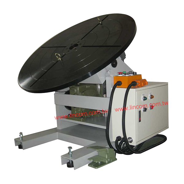 Positioner, loading weight from 200kg to 10 ton, table dia. 330-1400. Slant operation is available in automatic/manual mode.