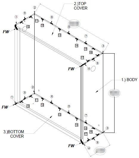Fire hose cabinet detail drawing .