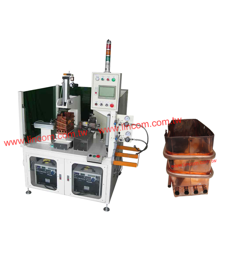 Water heater tank welding automatic argon welding machine. Double torch type by servo moving.