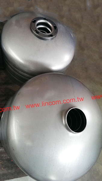 Inner tank making equipment: decoiler, blanking machine, trimmer, tank expander & welder, assembly machine, co2 welder.