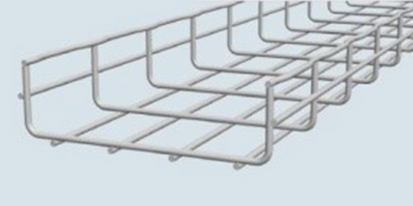 Different sizes of wire cable tray 3d detail drawing.