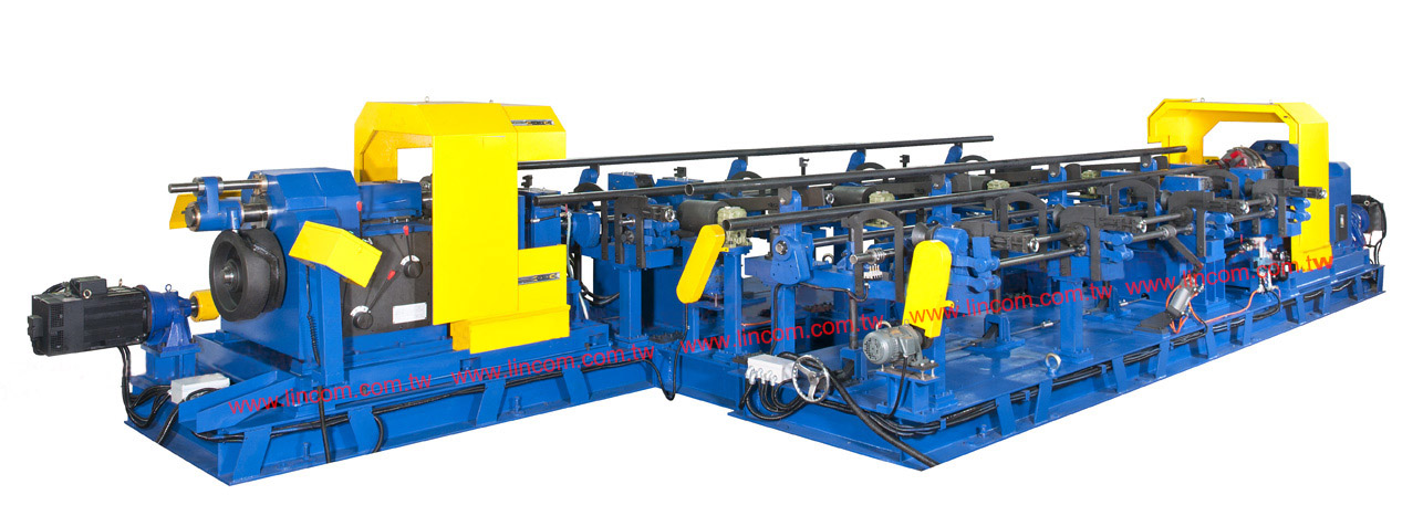 Steel rod & tube processing equipment: automatic pipe threading machine.