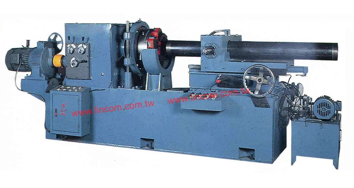 Steel rod & tube processing equipment: manual type facing machine.