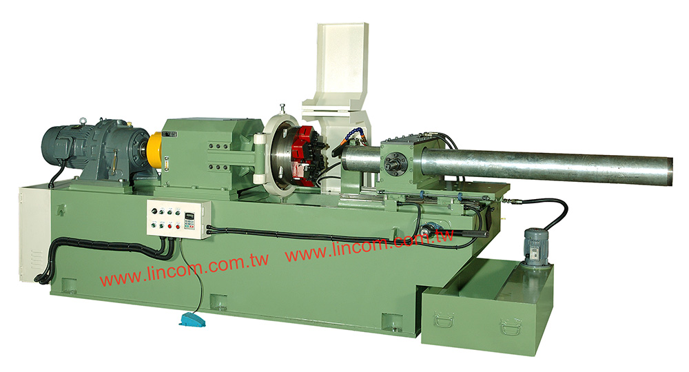 Steel rod & tube processing equipment: semi auto pipe threading machine.