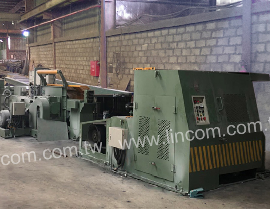 Horizontal deformed rebar wire drawing machine. Made in Taiwan.